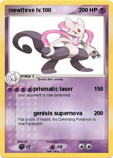 Pokemon mewthree lv.100