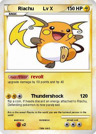 Pokemon Riachu       Lv X