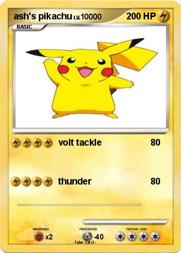 Pokemon ash's pikachu