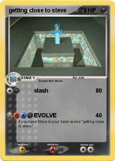 Pokemon getting close to steve