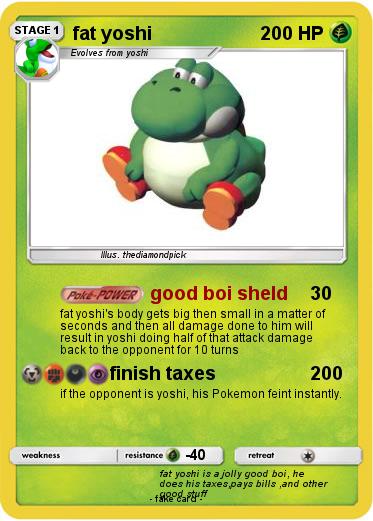 Pokemon fat yoshi