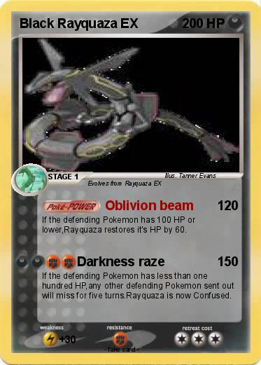 Pokemon Black Rayquaza EX