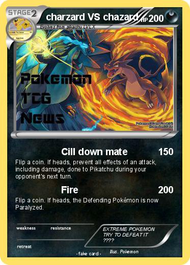 Pokemon charzard VS chazard