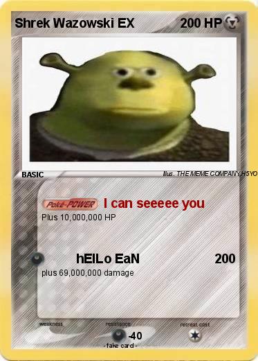 Pokemon Shrek Wazowski EX