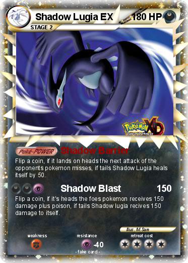 Pokemon Shadow Lugia EX