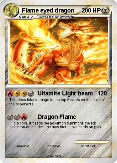 Pokemon Flame eyed dragon