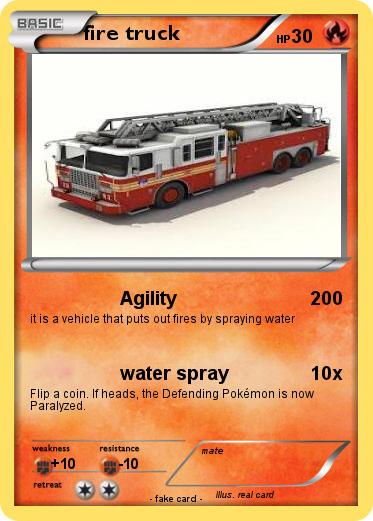 Pokemon fire truck