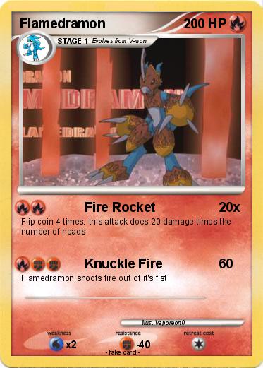 Pokemon Flamedramon