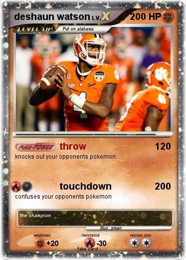 Pokemon deshaun watson