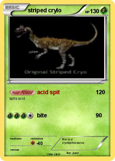 Pokemon striped crylo