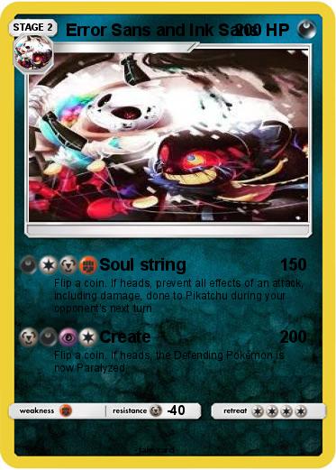 Pokemon Error Sans and Ink Sans