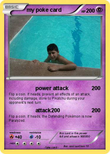 Pokemon my poke card