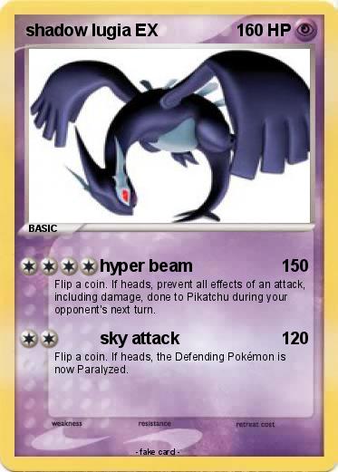 Pokemon shadow lugia EX