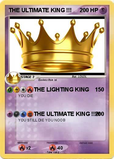 Pokemon THE ULTIMATE KING !!!