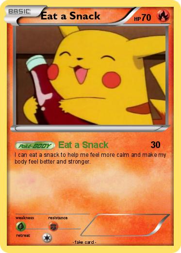 Pokemon Eat a Snack
