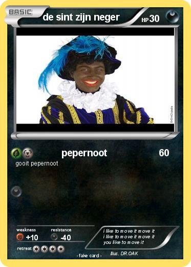Pokemon de sint zijn neger