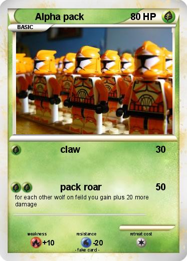 Pokemon Alpha pack