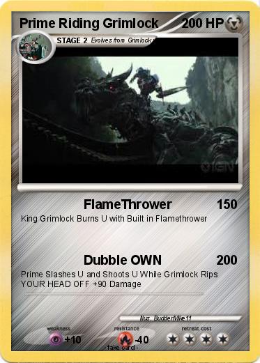 Pokemon Prime Riding Grimlock