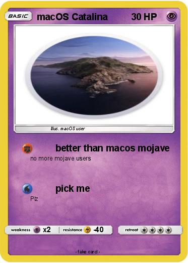 Pokemon macOS Catalina