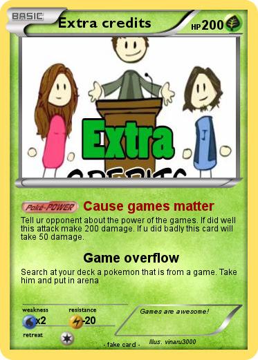 Pokemon Extra credits