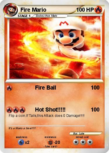 Pokemon Fire Mario