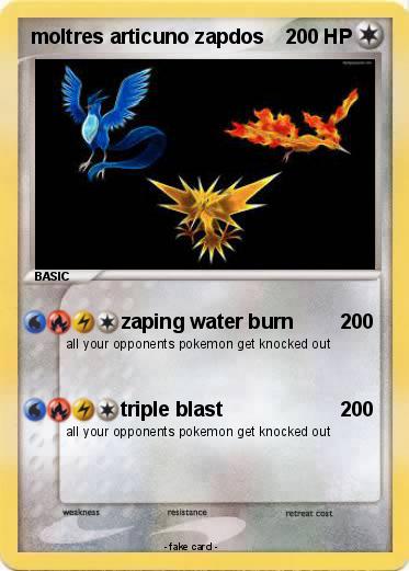 Pokemon moltres articuno zapdos