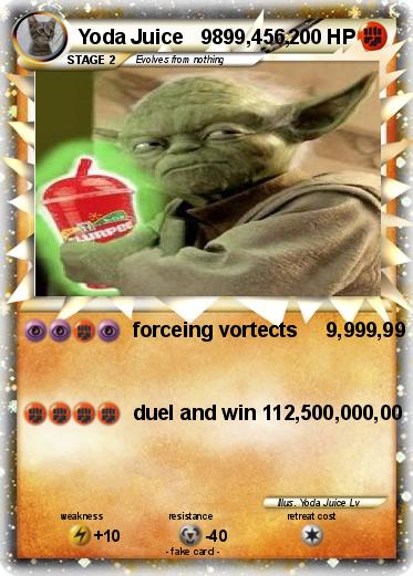 Pokemon Yoda Juice   9899,456,