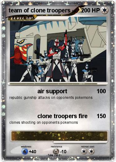 Pokemon team of clone troopers
