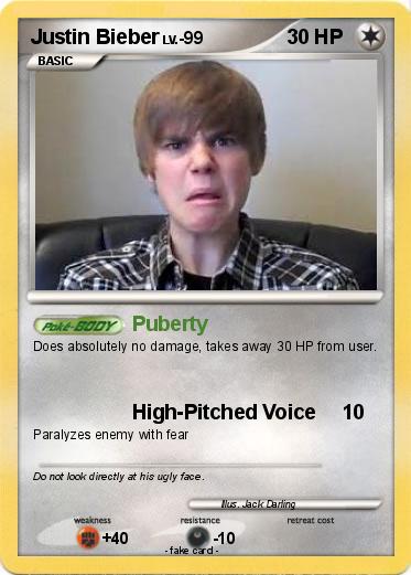 Pokemon Justin Bieber