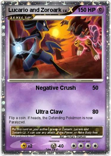 Pokemon Lucario and Zoroark