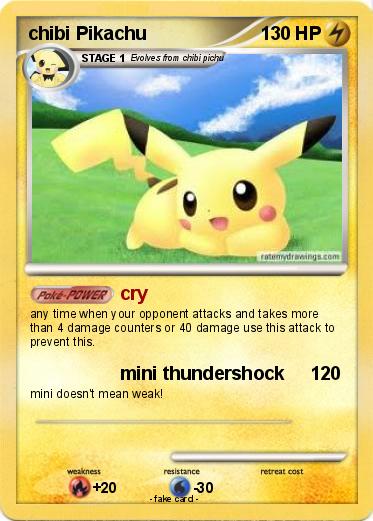 Pokemon chibi Pikachu