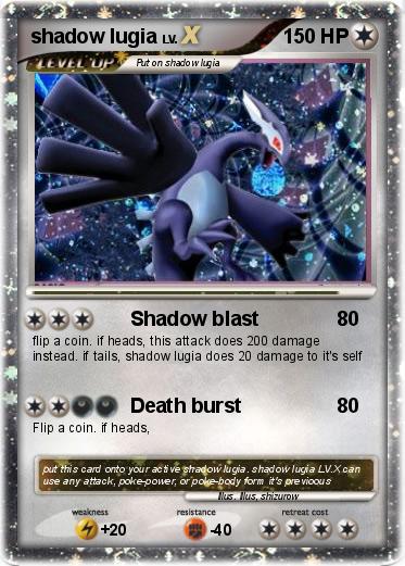 Pokemon shadow lugia