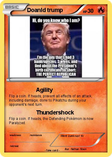 Pokemon Doanld trump