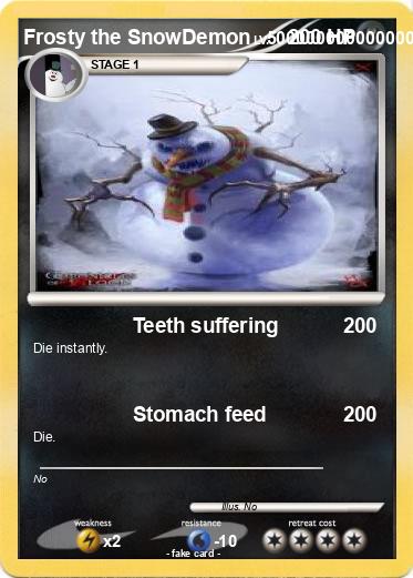 Pokemon Frosty the SnowDemon