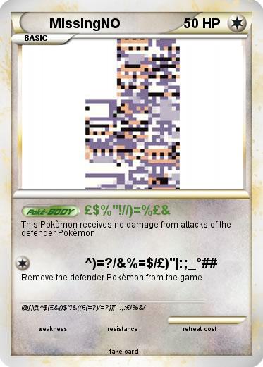 Pokemon MissingNO