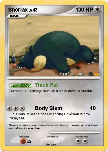 Pokemon Snorlax