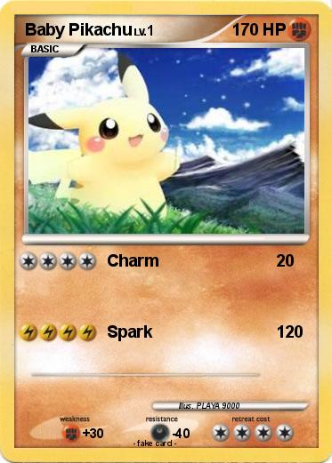 Pokemon Baby Pikachu
