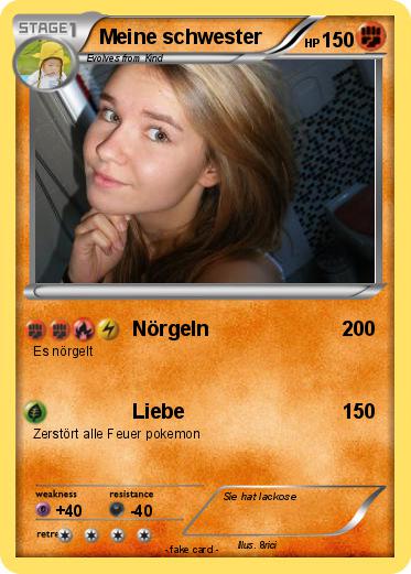 Pokemon Meine schwester