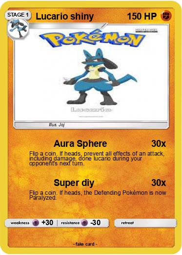 Pokemon Lucario shiny