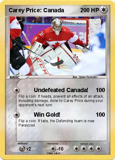Pokemon Carey Price: Canada