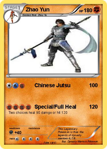 Pokemon Zhao Yun