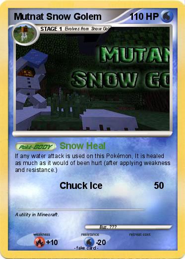 Pokemon Mutnat Snow Golem