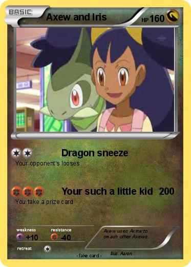 Pokemon Axew and Iris