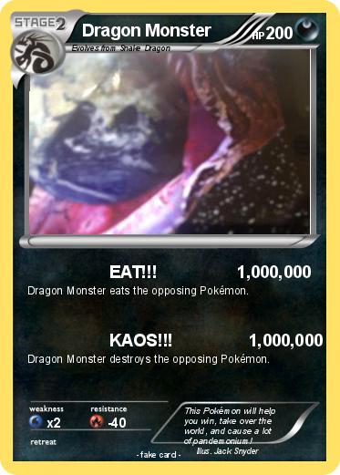 Pokemon Dragon Monster