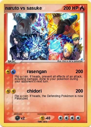 Pokemon naruto vs sasuke
