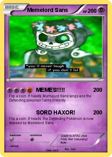 Pokemon Memelord Sans