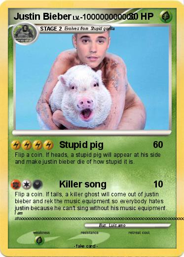 Pokemon Justin Bieber