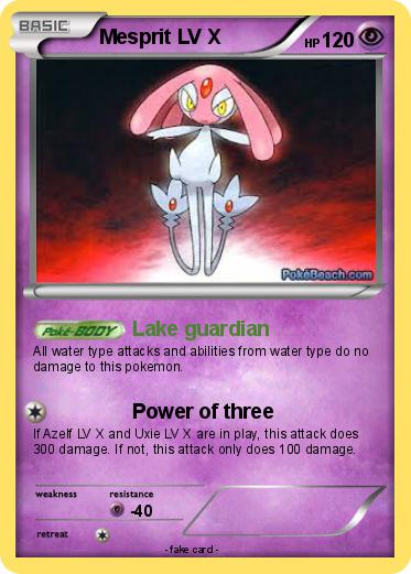 Pokemon Mesprit LV X