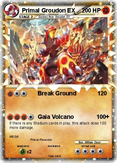 Pokemon Primal Groudon EX