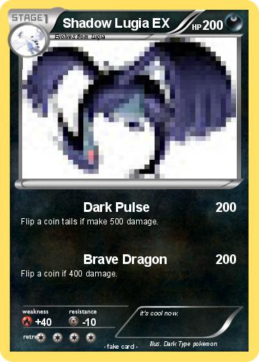 Pokemon Shadow Lugia EX